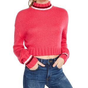 Pink cropped sweater
